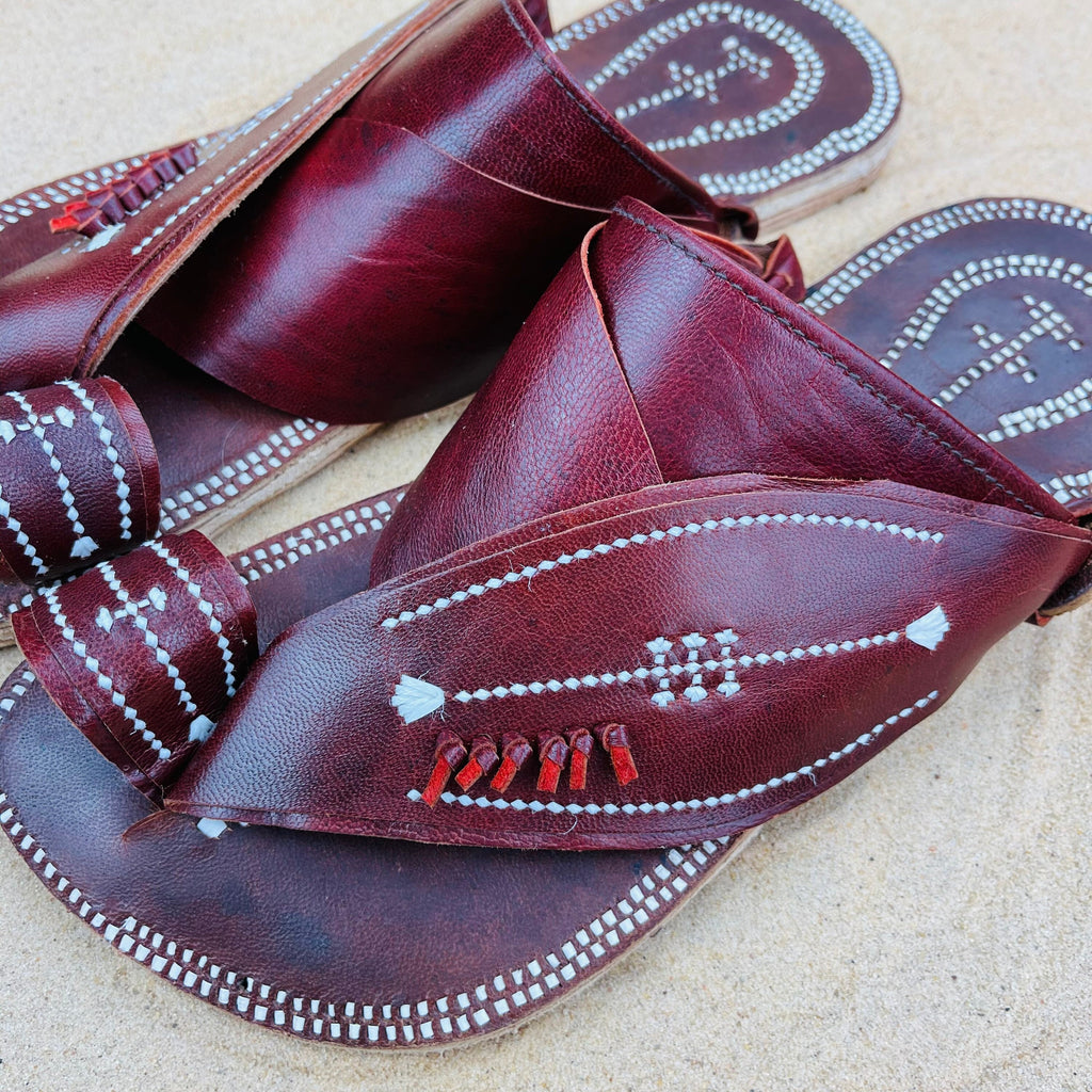 Mens Brown Leather Sandals ~ SandCruisers ~ Handmade Traditional Arabian Sandals ~ Great for Outdoors, Beaches, Parks, Lakes and Earthing!