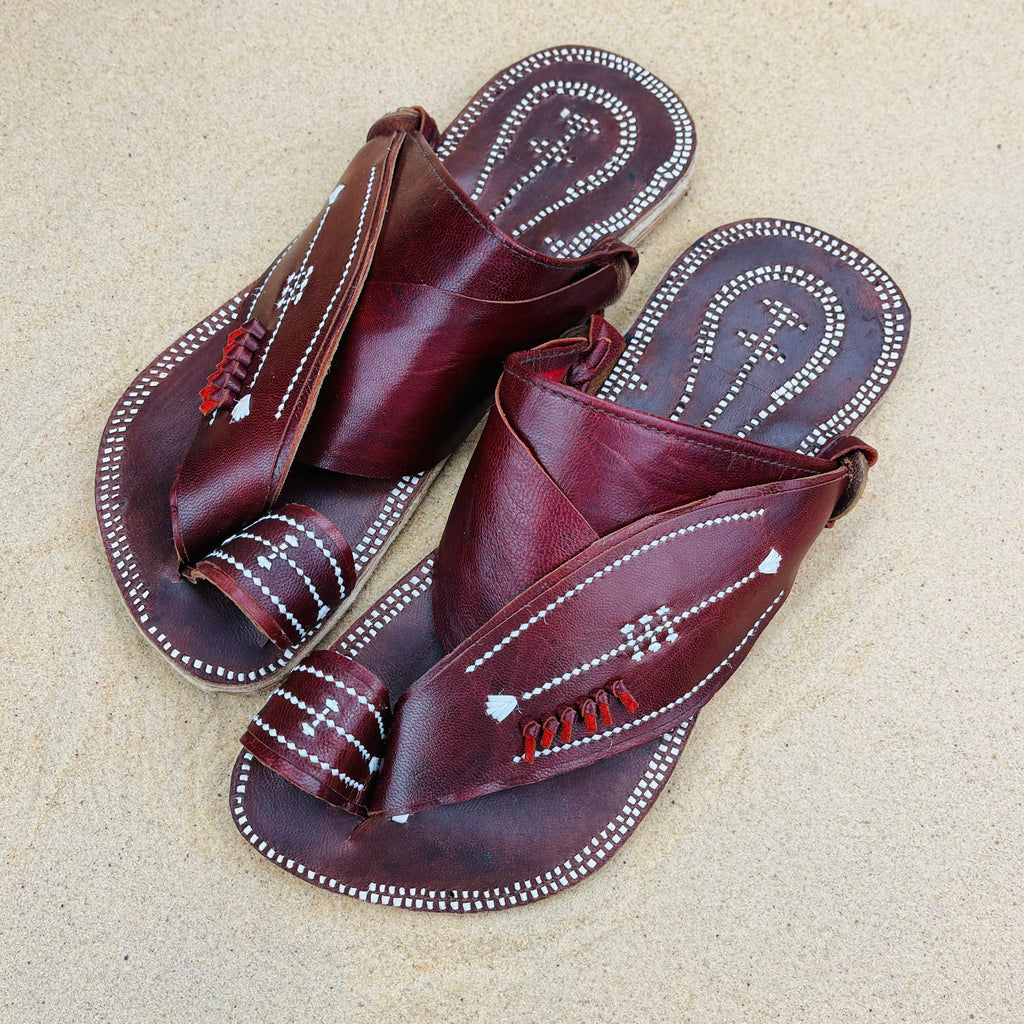 Mens Brown Leather Sandals ~ SandCruisers ~ Handmade Traditional Arabian Sandals ~ Great for Outdoors, Beaches, Parks, Lakes and Earthing!