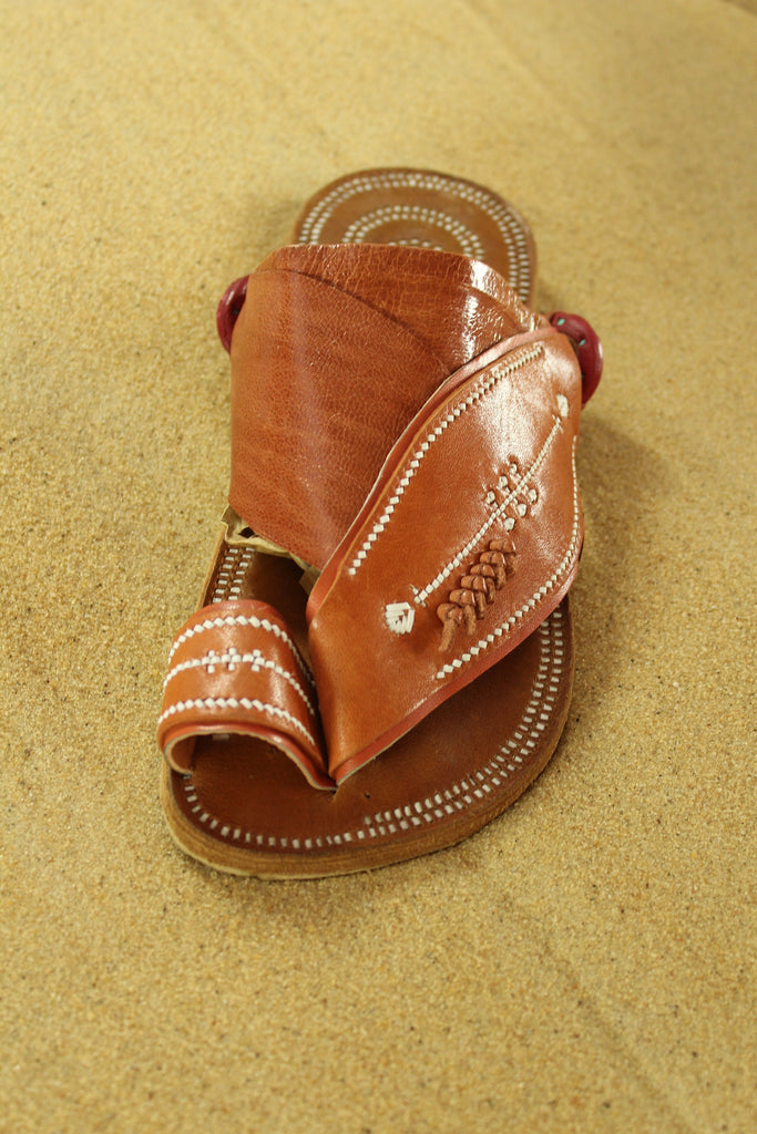 Mens Camel-Colored Leather Sandals ~ SandCruisers ~ Traditional Arabian Sandals ~ Great for Outdoors, Beaches, Parks, Lakes and Earthing!