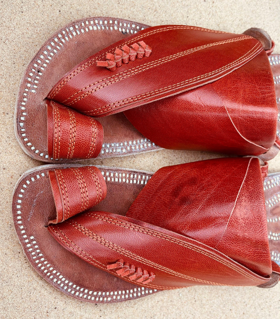 Mens Brown Leather Sandals ~ SandCruisers ~ Traditional Arabian Sandals ~ Handmade Great for Outdoors, Beaches, Parks, Lakes and Earthing!