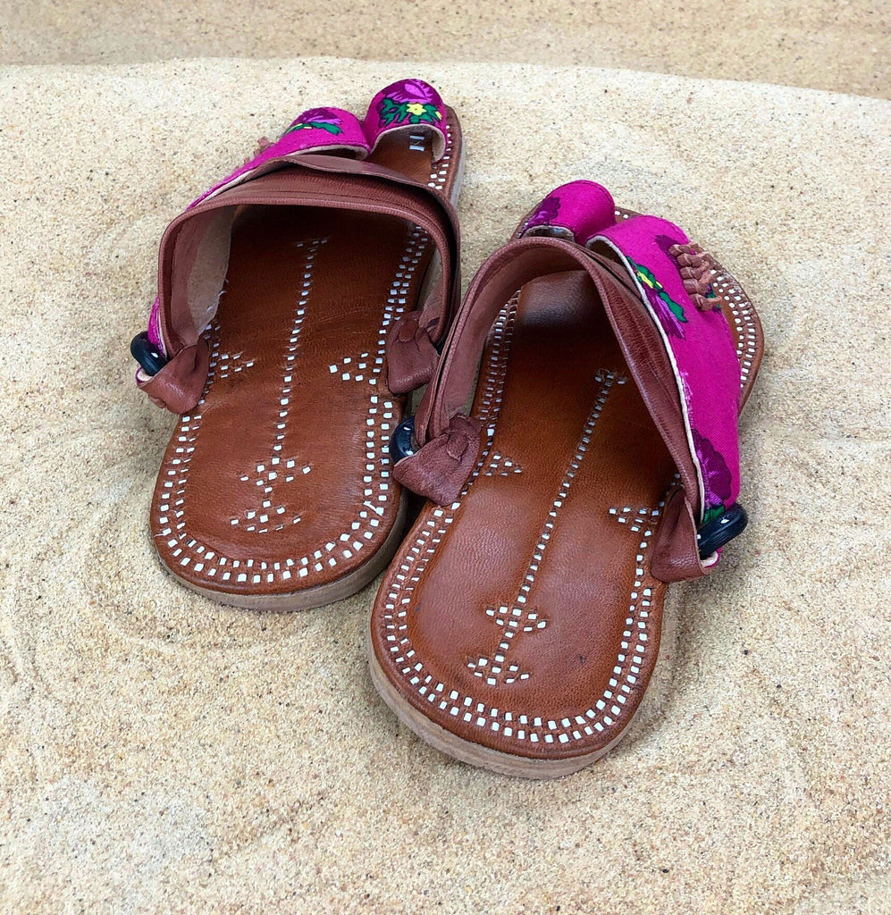 Womens Pink Leather Sandals ~ SandCruisers ~ Traditional Arabian Sandals ~ Great for Outdoors, Beaches, Parks, Lakes, Pools & Parties!