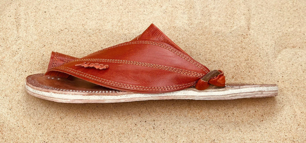 Mens Brown Leather Sandals ~ SandCruisers ~ Traditional Arabian Sandals ~ Handmade Great for Outdoors, Beaches, Parks, Lakes and Earthing!