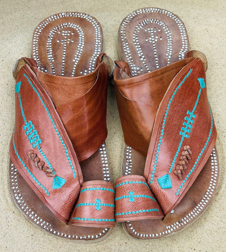 Mens Camel Colored Leather Sandals ~ SandCruisers ~ Traditional Arabian Sandals ~ Great for Outdoors, Beaches, Parks, Lakes and Earthing!
