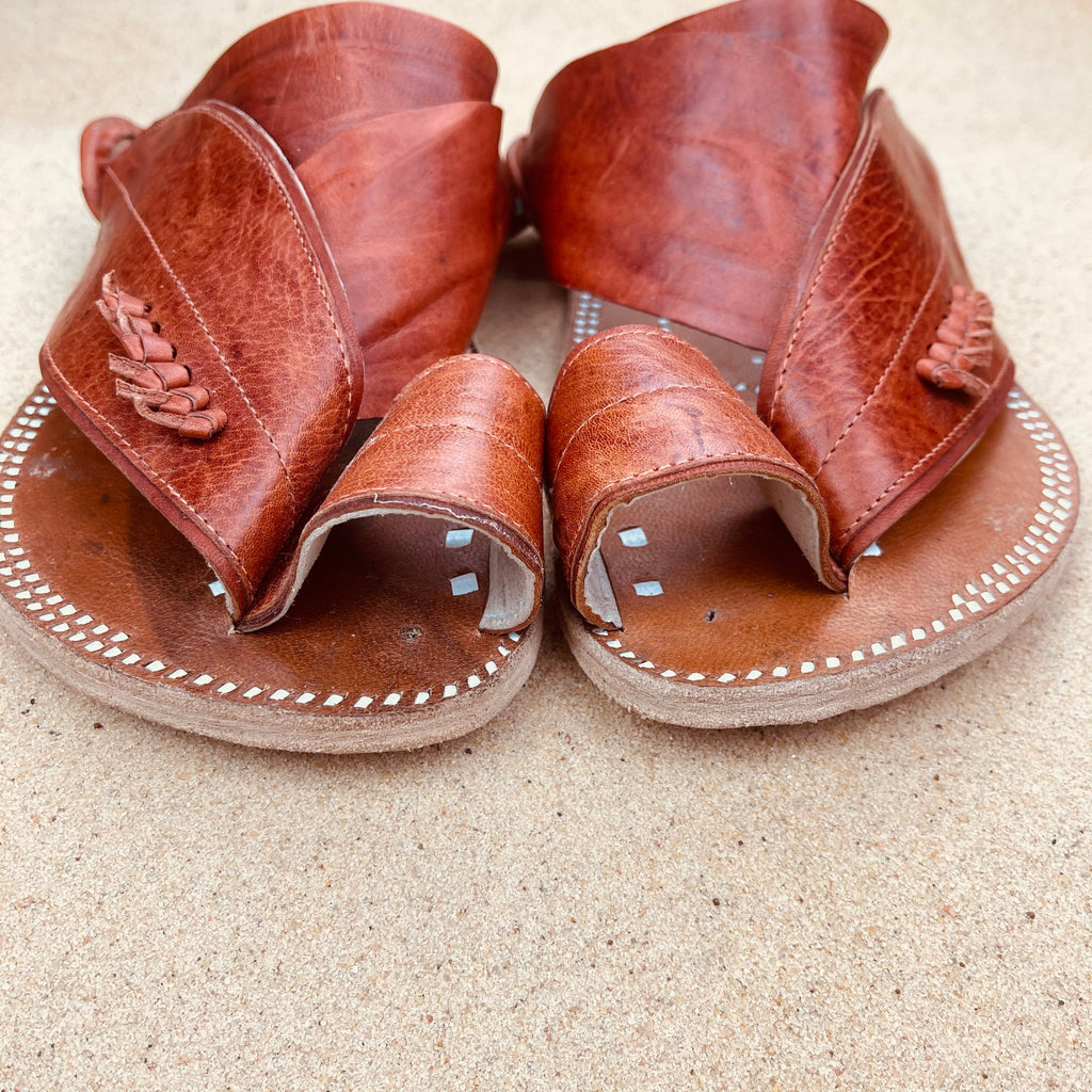 Mens Brown Leather Sandals ~ SandCruisers ~ Handmade Traditional Arabian Sandals ~ Great for Outdoors, Beaches, Parks, Lakes and Earthing!
