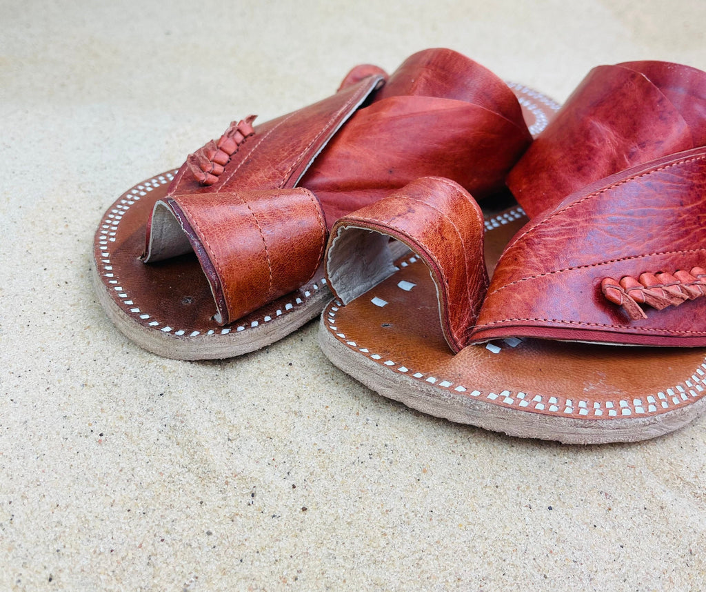 Mens Brown Leather Sandals ~ SandCruisers ~ Handmade Traditional Arabian Sandals ~ Great for Outdoors, Beaches, Parks, Lakes and Earthing!