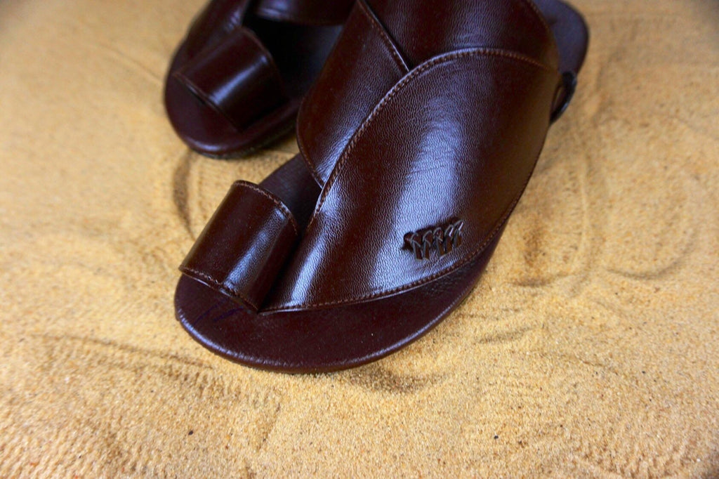 Mens Brown Vegan Leather Sandals ~ SandCruisers ~ Traditional Arabian Sandals ~ Great for Outdoors, Beaches, Parks, Lakes, Pools & Parties!