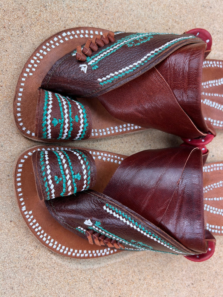 Mens Brown Leather Sandals ~ SandCruisers ~ Handmade Traditional Arabian Sandals ~ Great for Outdoors, Beaches, Parks, Lakes and Earthing!