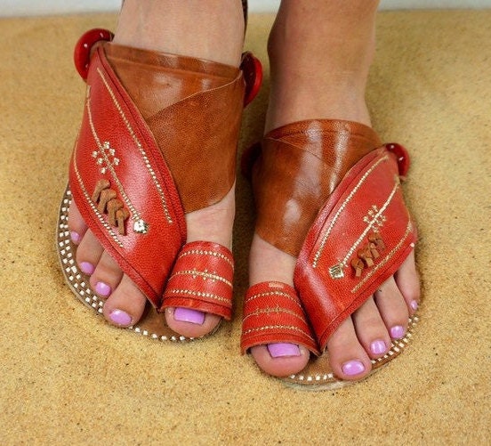 Womens Pink Leather Sandals ~ SandCruisers ~ Handmade Traditional Arabian Sandals ~ Great for Outdoors, Beaches, Parks, Lakes and Earthing!