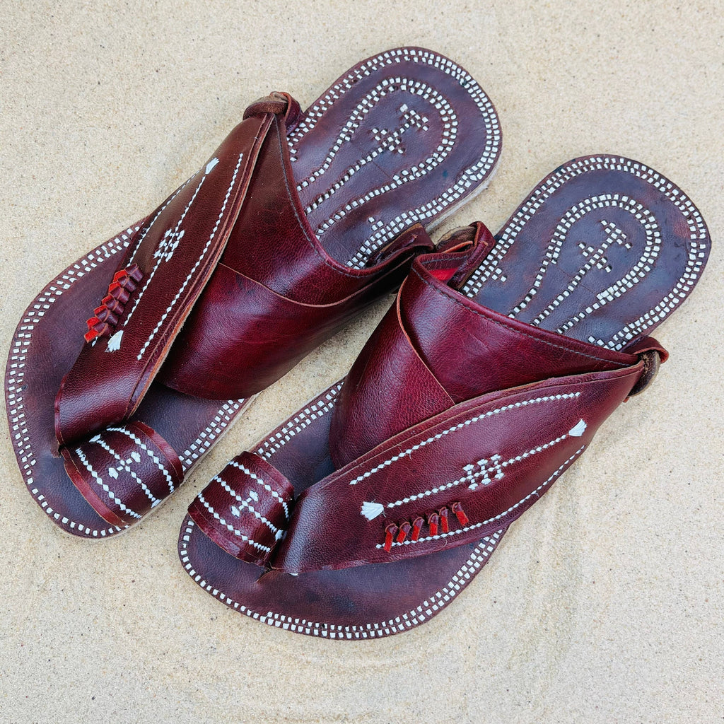 Mens Brown Leather Sandals ~ SandCruisers ~ Handmade Traditional Arabian Sandals ~ Great for Outdoors, Beaches, Parks, Lakes and Earthing!