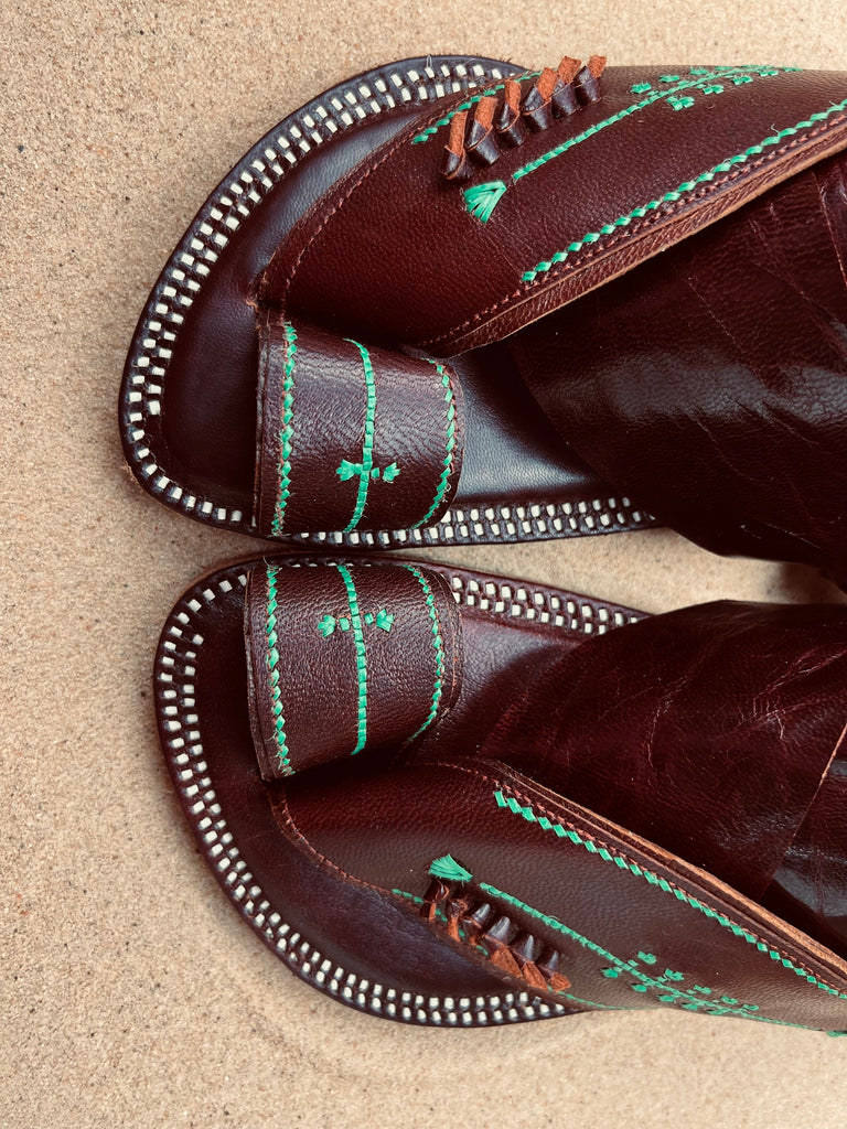 Mens Brown Leather Sandals ~ SandCruisers ~ Traditional Arabian Sandals ~ Great for Outdoors, Beaches, Parks, Lakes, Pools & Parties!