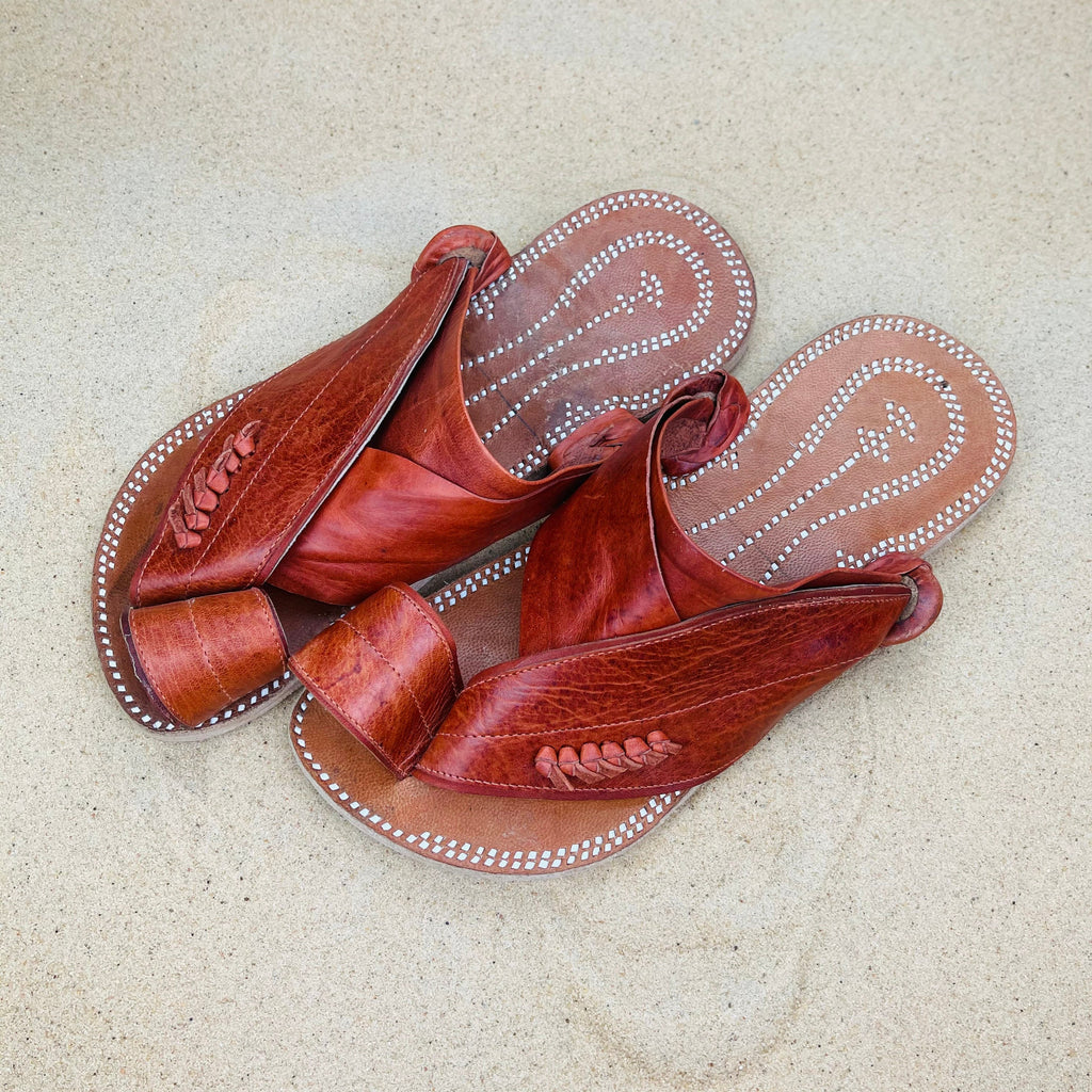 Mens Brown Leather Sandals ~ SandCruisers ~ Handmade Traditional Arabian Sandals ~ Great for Outdoors, Beaches, Parks, Lakes and Earthing!