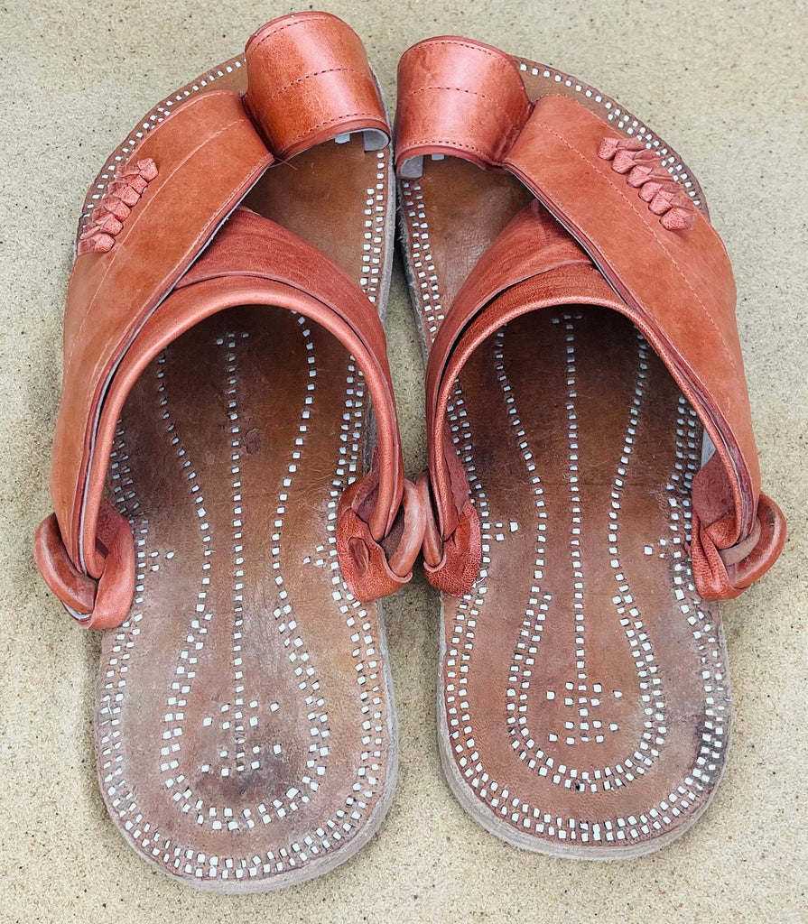 Mens Camel Colored Leather Sandals ~ SandCruisers ~ Traditional Arabian Sandals ~ Great for Outdoors, Beaches, Parks, Lakes and Earthing!