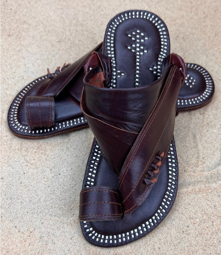 Womens Brown Leather Sandals ~ SandCruisers ~ Traditional Arabian Sandals ~ Great for Outdoors, Beaches, Parks, Lakes, Pools & Parties!