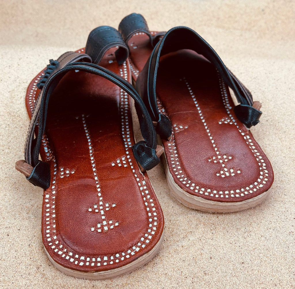 Mens Black Leather Sandals ~ SandCruisers ~ Traditional Arabian Sandals ~ Great for Outdoors, Beaches, Parks, Lakes, Pools & Parties!