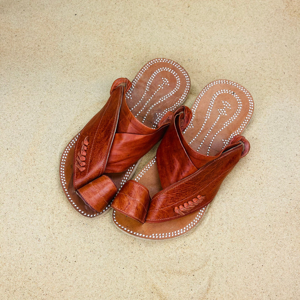 Mens Brown Leather Sandals ~ SandCruisers ~ Handmade Traditional Arabian Sandals ~ Great for Outdoors, Beaches, Parks, Lakes and Earthing!