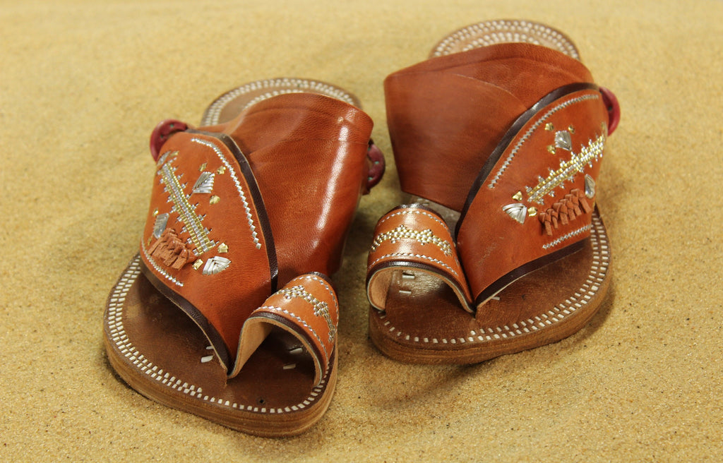 Mens Camel-Colored Leather Sandals ~ SandCruisers ~ Traditional Arabian Sandals ~ Great for Outdoors, Beaches, Parks, Lakes and Earthing!