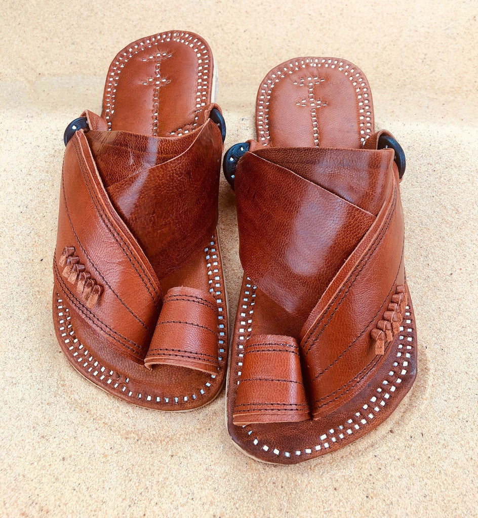 Womens Brown Leather Sandals ~ SandCruisers ~ Traditional Arabian Sandals ~ Great for Outdoors, Beaches, Parks, Lakes, Pools & Parties!
