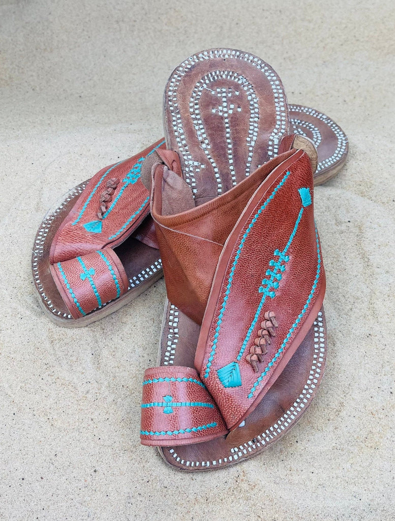 Mens Camel Colored Leather Sandals ~ SandCruisers ~ Traditional Arabian Sandals ~ Great for Outdoors, Beaches, Parks, Lakes and Earthing!