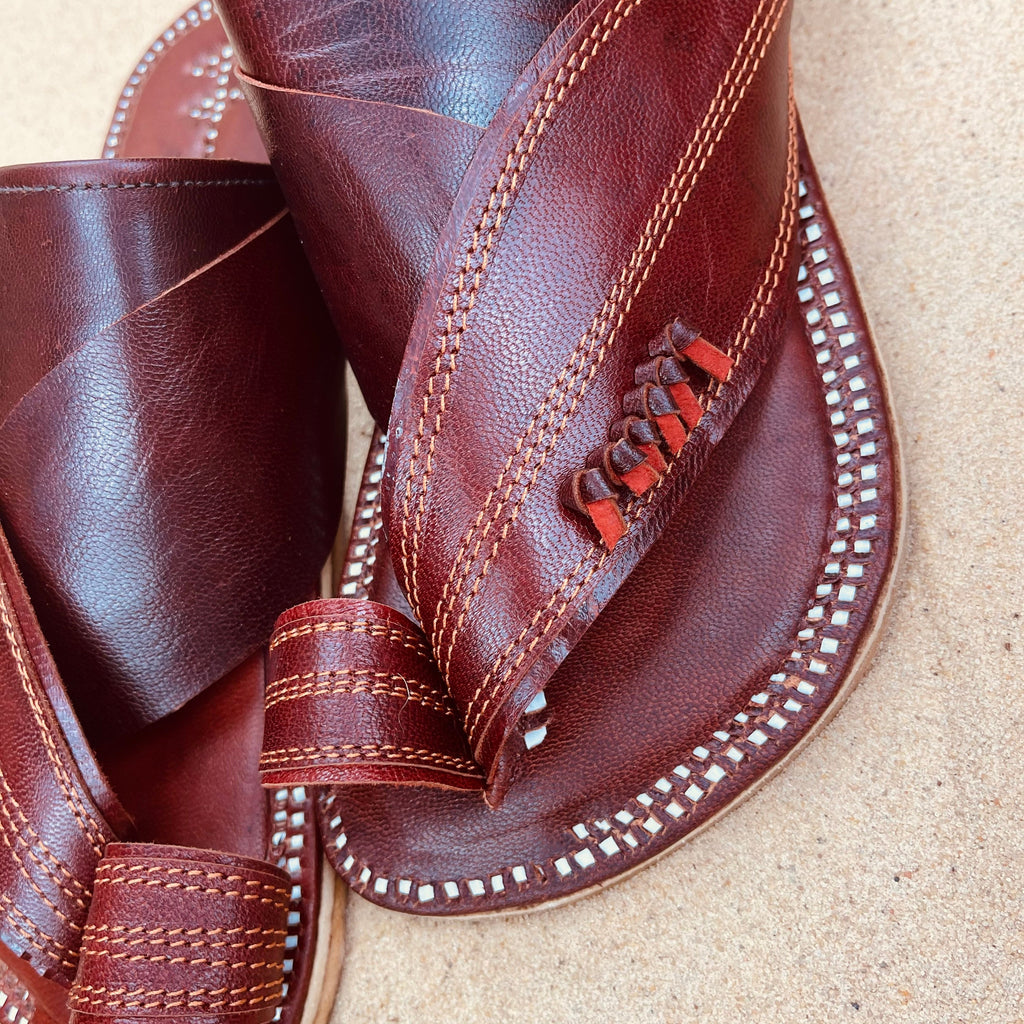 Womens Brown Leather Sandals ~ SandCruisers ~ Traditional Arabian Sandals ~ Great for Outdoors, Beaches, Parks, Lakes, Pools & Parties!