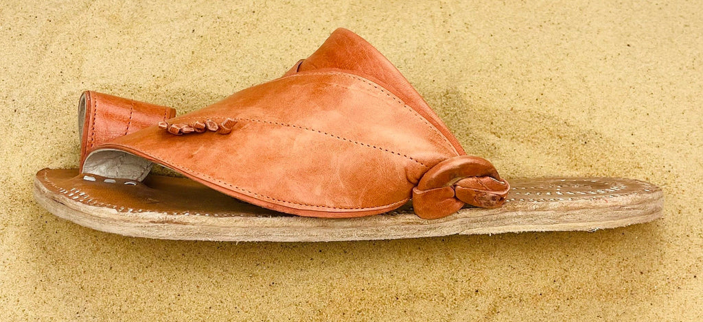 Mens Camel Colored Leather Sandals ~ SandCruisers ~ Traditional Arabian Sandals ~ Great for Outdoors, Beaches, Parks, Lakes and Earthing!