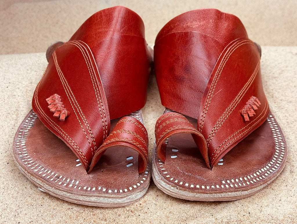 Mens Brown Leather Sandals ~ SandCruisers ~ Traditional Arabian Sandals ~ Handmade Great for Outdoors, Beaches, Parks, Lakes and Earthing!