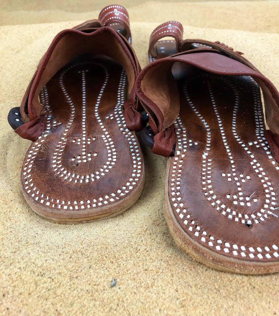 Mens Brown Leather Sandals ~ SandCruisers ~ Traditional Arabian Sandals ~ Great for Outdoors, Beaches, Parks, Lakes and Earthing!
