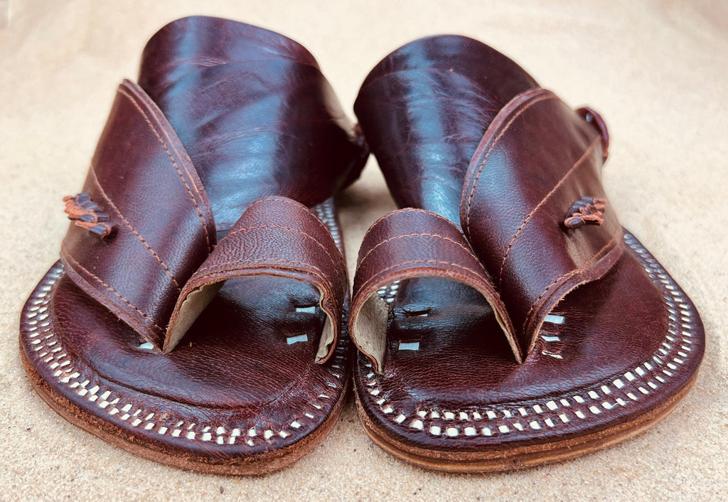 Mens Brown Leather Sandals ~ SandCruisers ~ Traditional Arabian Sandals ~ Great for Outdoors, Beaches, Parks, Lakes, Pools & Parties!