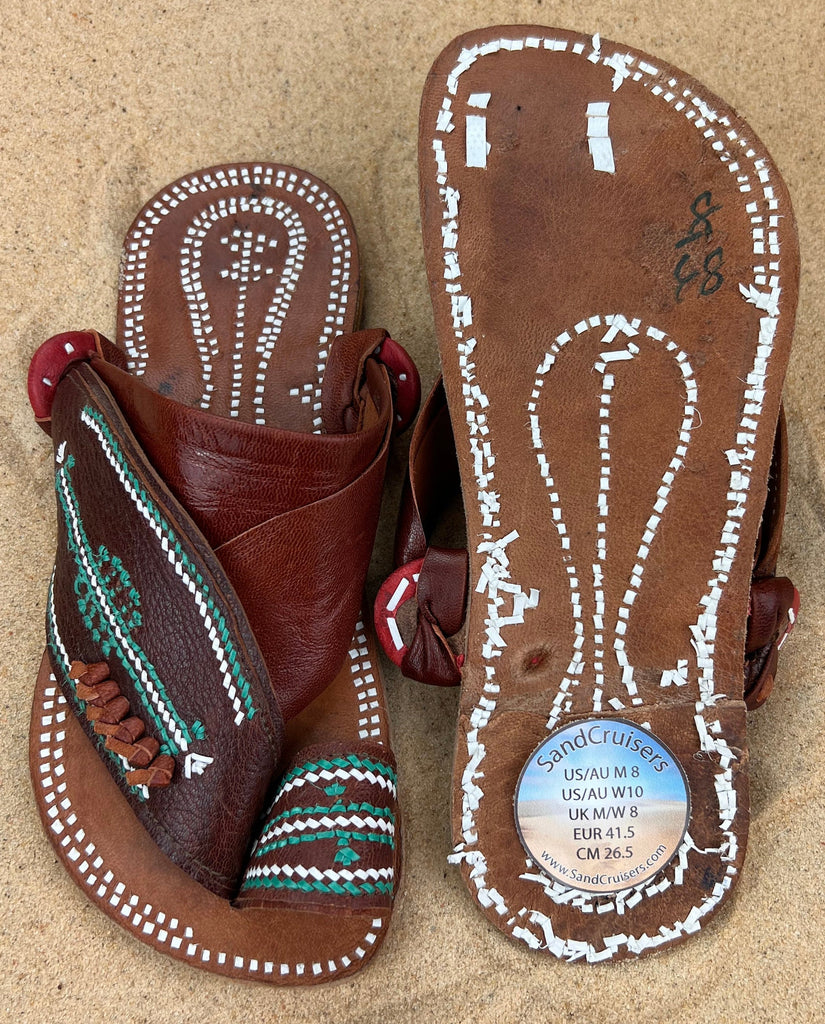 Mens Brown Leather Sandals ~ SandCruisers ~ Handmade Traditional Arabian Sandals ~ Great for Outdoors, Beaches, Parks, Lakes and Earthing!