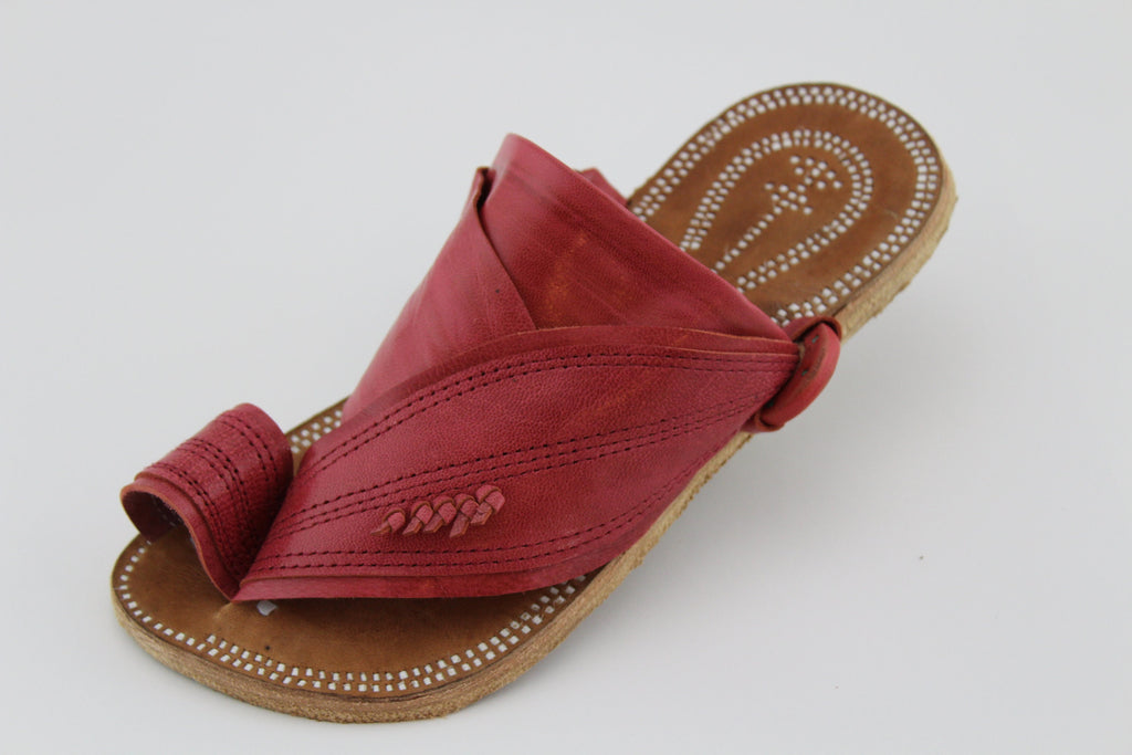 Mens Pink Leather Sandals ~ SandCruisers ~ Traditional Arabian Sandals ~ Handmade Great for Outdoors, Beaches, Parks, Lakes and Earthing!