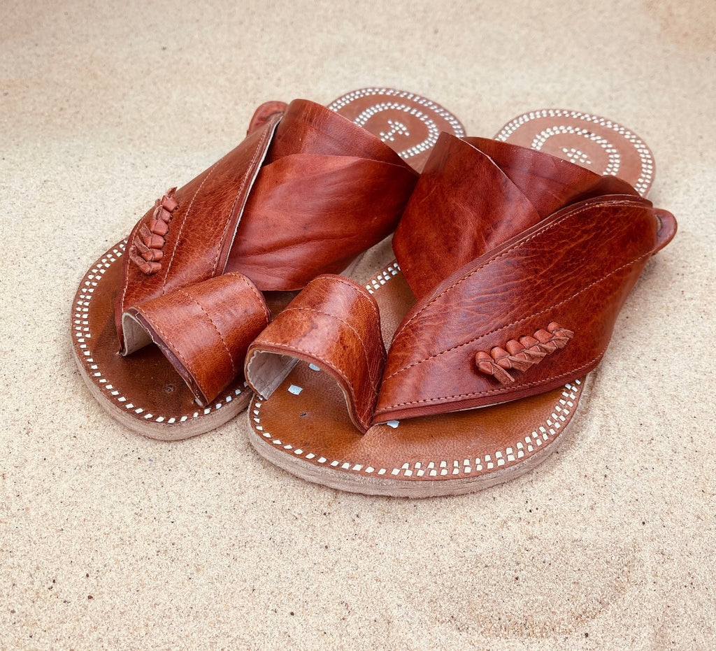 Mens Brown Leather Sandals ~ SandCruisers ~ Handmade Traditional Arabian Sandals ~ Great for Outdoors, Beaches, Parks, Lakes and Earthing!