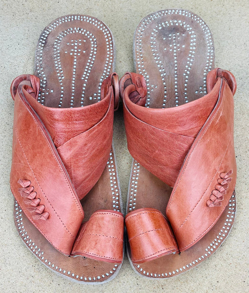 Mens Camel Colored Leather Sandals ~ SandCruisers ~ Traditional Arabian Sandals ~ Great for Outdoors, Beaches, Parks, Lakes and Earthing!